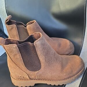 UGG Callum Chocolate Kids Suede Boots